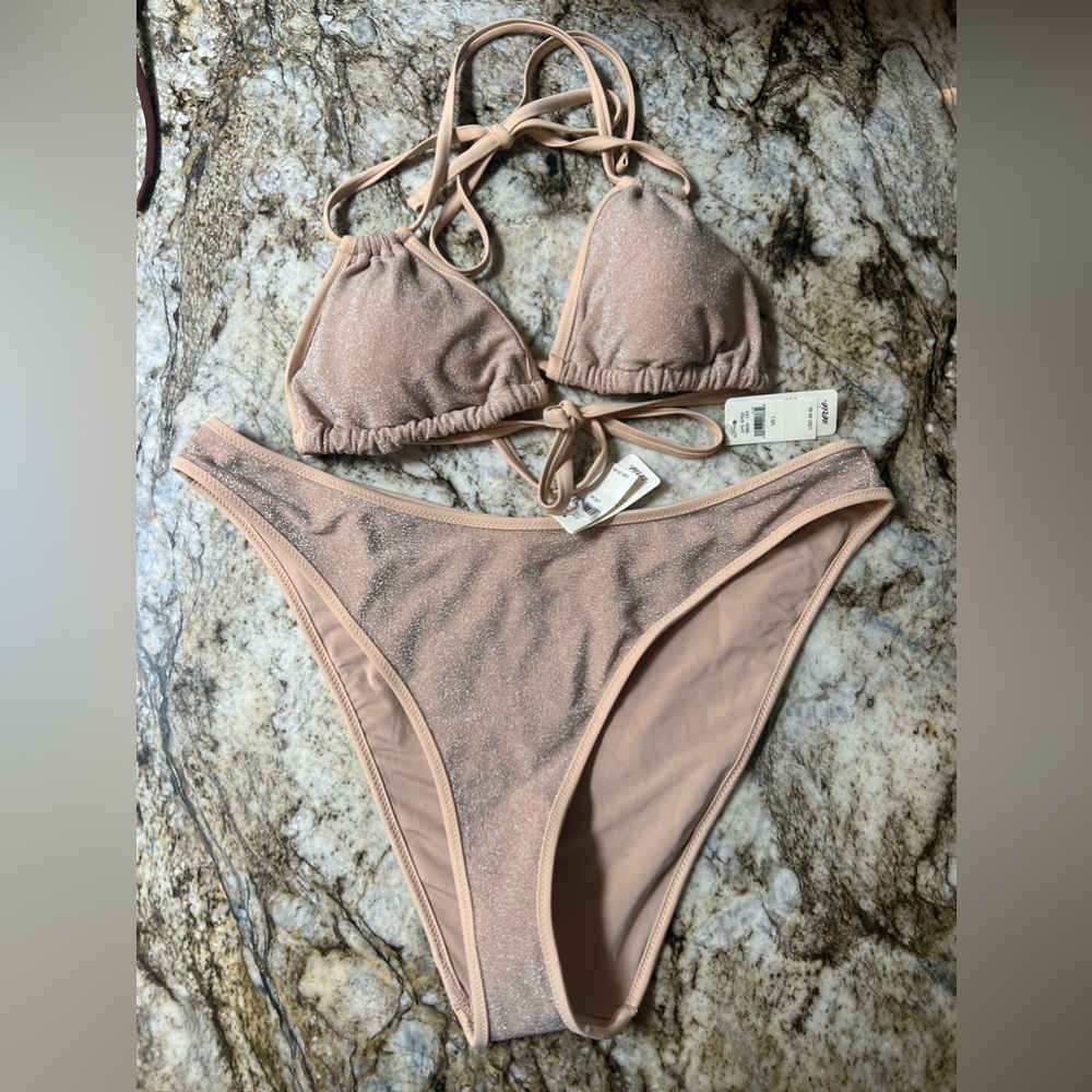 NWT! Aerie Shine Bikini Set